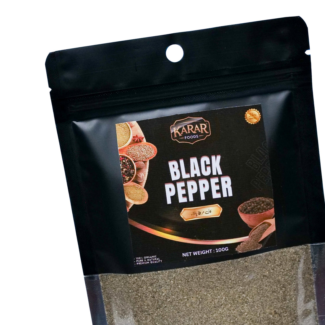 Karar Foods™ Black Pepper Powder 100g | Kali Mirch Powder
